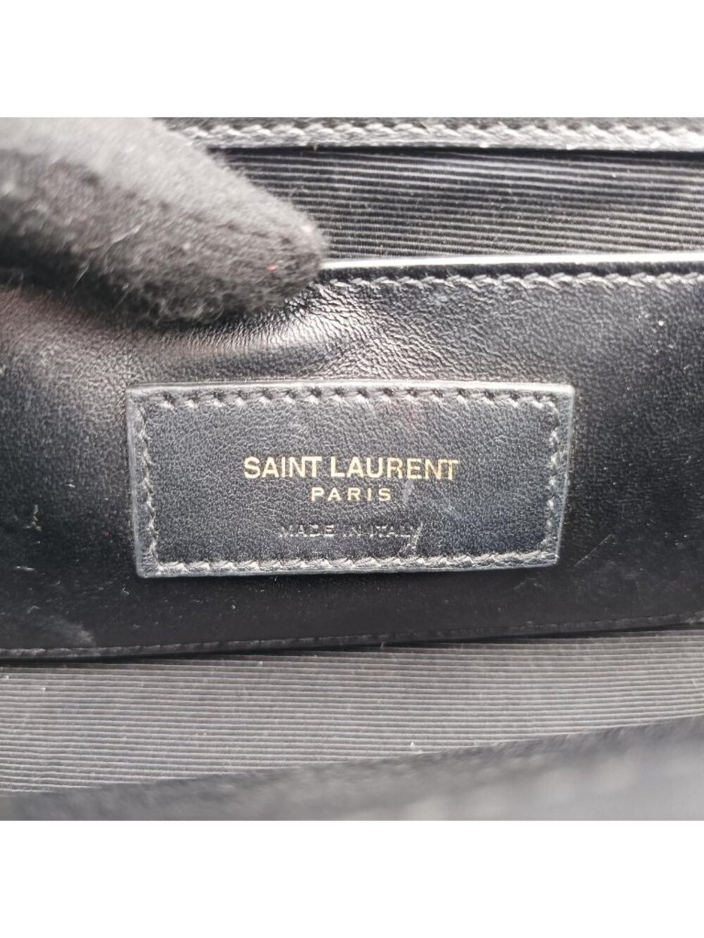 ★SOLD★ Saint Laurent Yves Kate Black Leather Messenger Bag - Picture 10 of 15